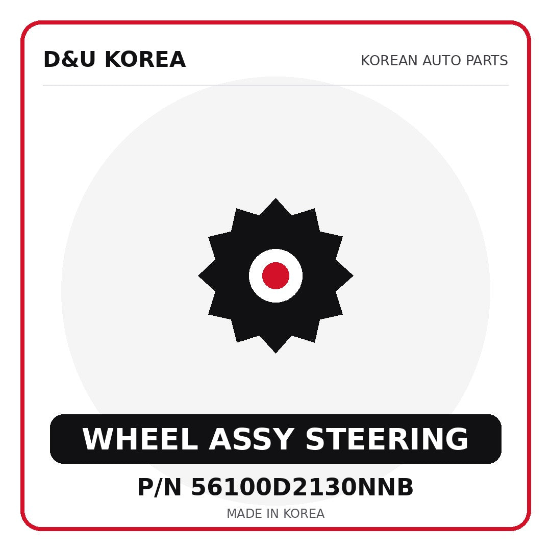 Genuine Mobis WHEEL ASSY STEERING 56100D2130NNB - Korean auto parts from D&U Korea