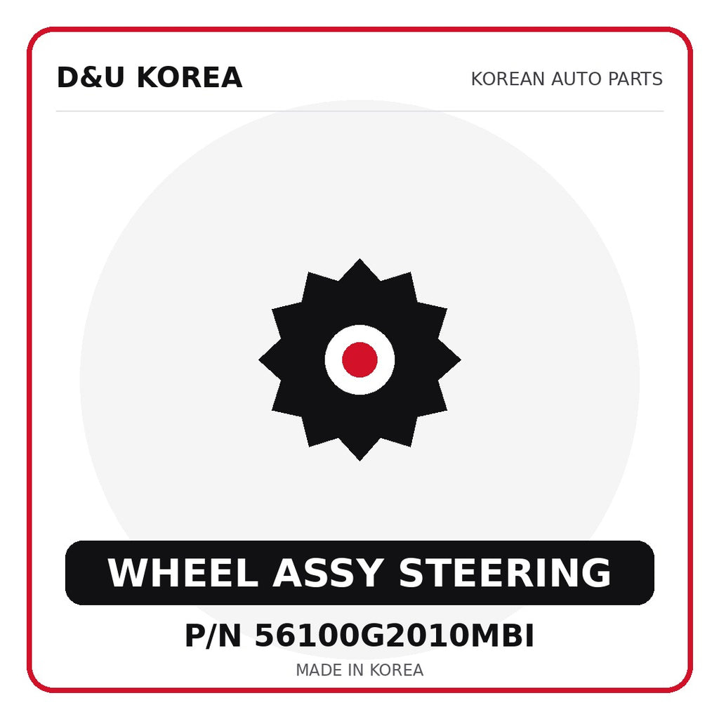 Genuine Mobis WHEEL ASSY STEERING 56100G2010MBI - Korean auto parts from D&U Korea