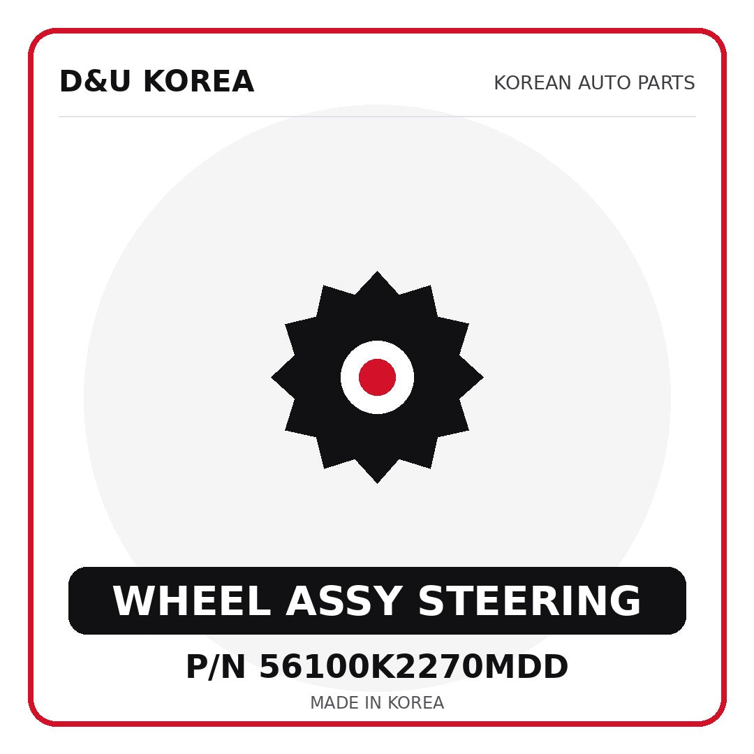 Genuine Mobis WHEEL ASSY STEERING 56100K2270MDD - Korean auto parts from D&U Korea