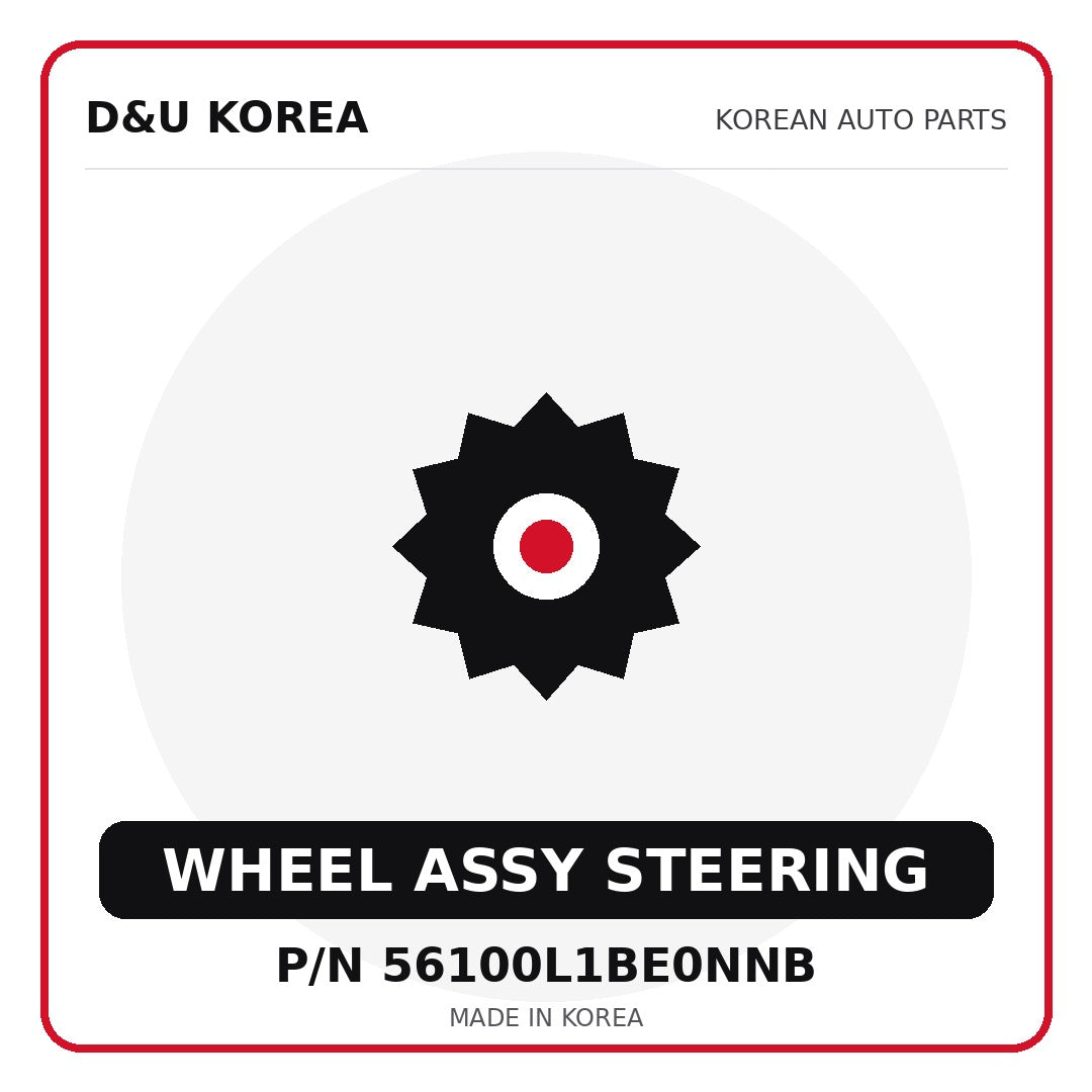Genuine Mobis WHEEL ASSY STEERING 56100L1BE0NNB - Korean auto parts from D&U Korea