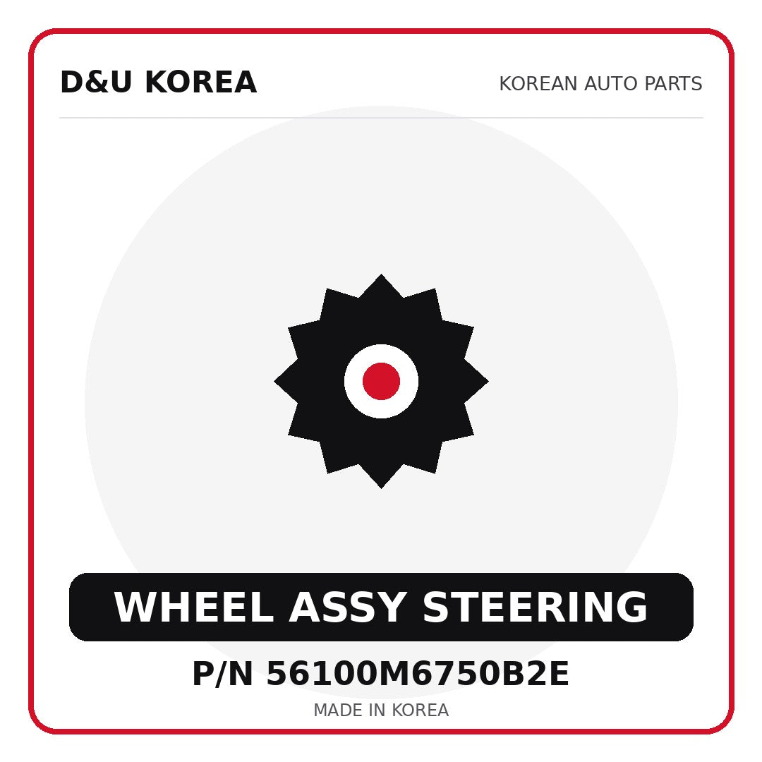 Genuine Mobis WHEEL ASSY STEERING 56100M6750B2E - Korean auto parts from D&U Korea