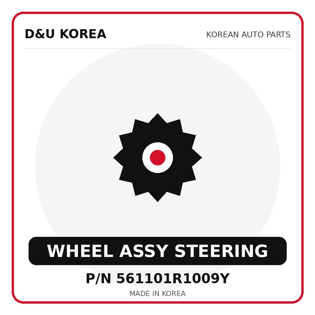 Genuine Mobis WHEEL ASSY STEERING 561101R1009Y - Korean auto parts from D&U Korea