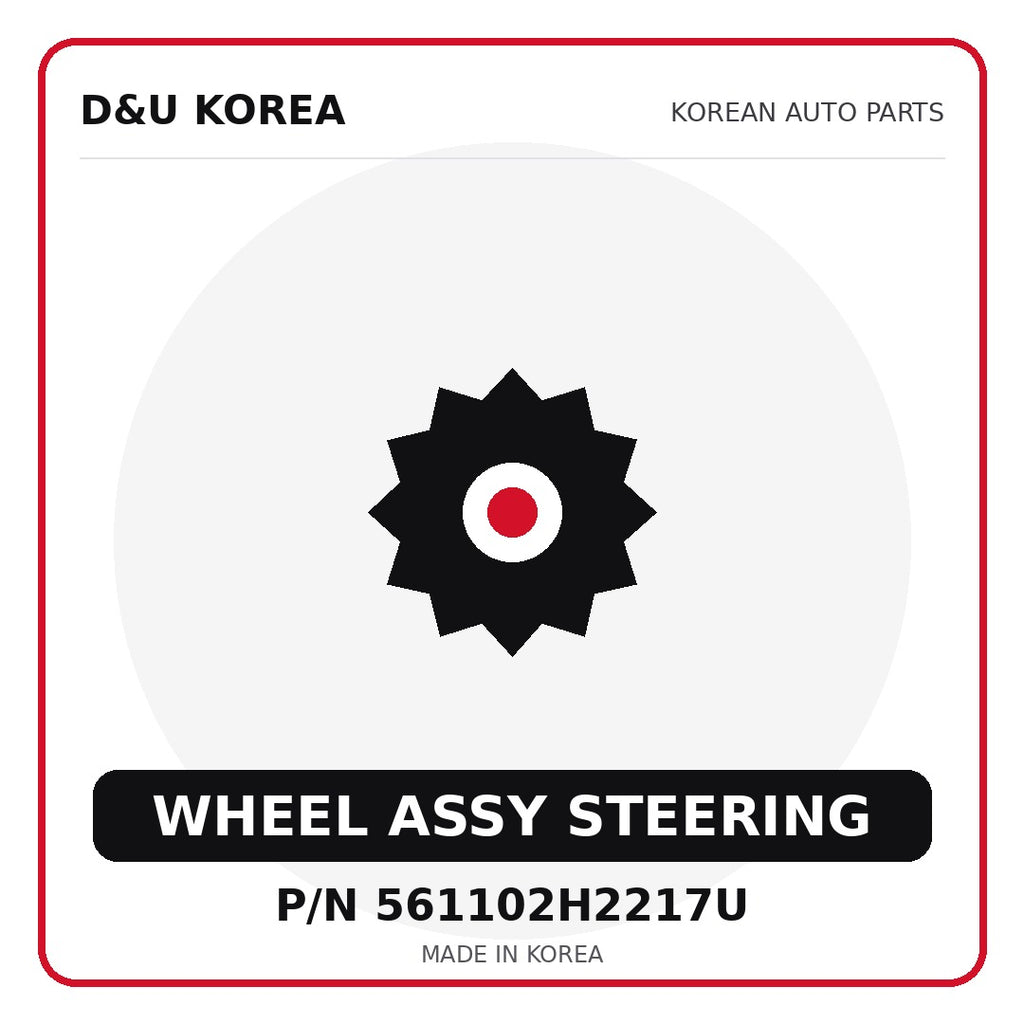 Genuine Mobis WHEEL ASSY STEERING 561102H2217U for Korean vehicles | D&U Korea