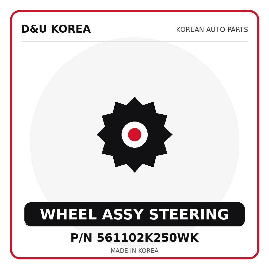 Genuine Mobis WHEEL ASSY STEERING 561102K250WK - Korean auto parts from D&U Korea