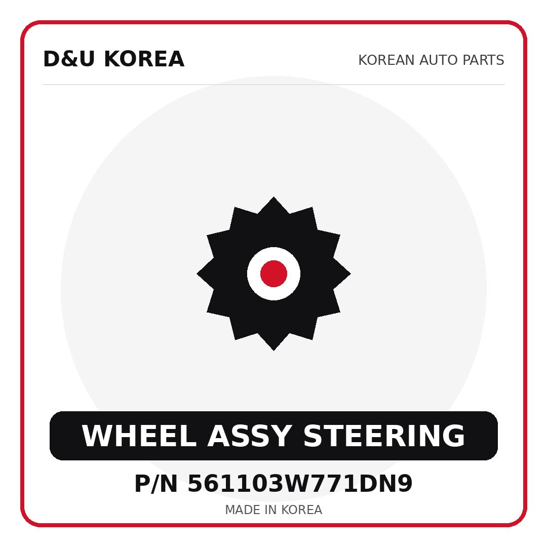 Genuine Mobis WHEEL ASSY STEERING 561103W771DN9 - Korean auto parts from D&U Korea