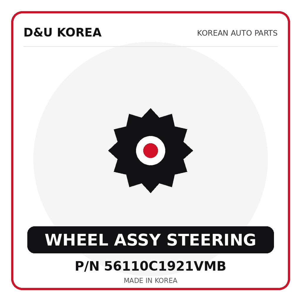 Genuine Mobis WHEEL ASSY STEERING 56110C1921VMB - Korean auto parts from D&U Korea