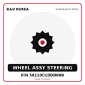 Genuine Mobis WHEEL ASSY STEERING 56110CU300NNB - Korean auto parts from D&U Korea