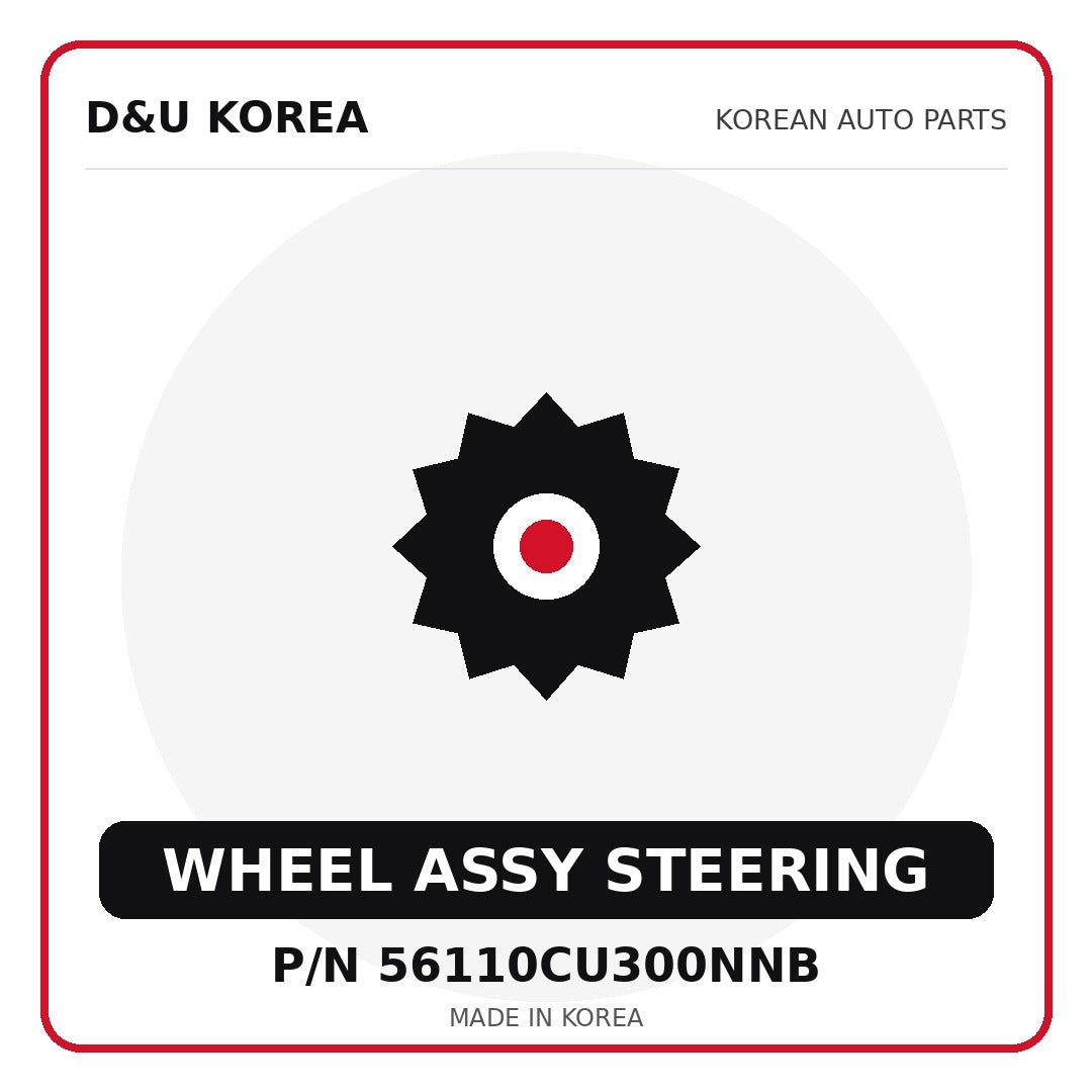 Genuine Mobis WHEEL ASSY STEERING 56110CU300NNB - Korean auto parts from D&U Korea