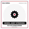 Genuine Mobis WHEEL ASSY STEERING 56110G8520NNB - Korean auto parts from D&U Korea
