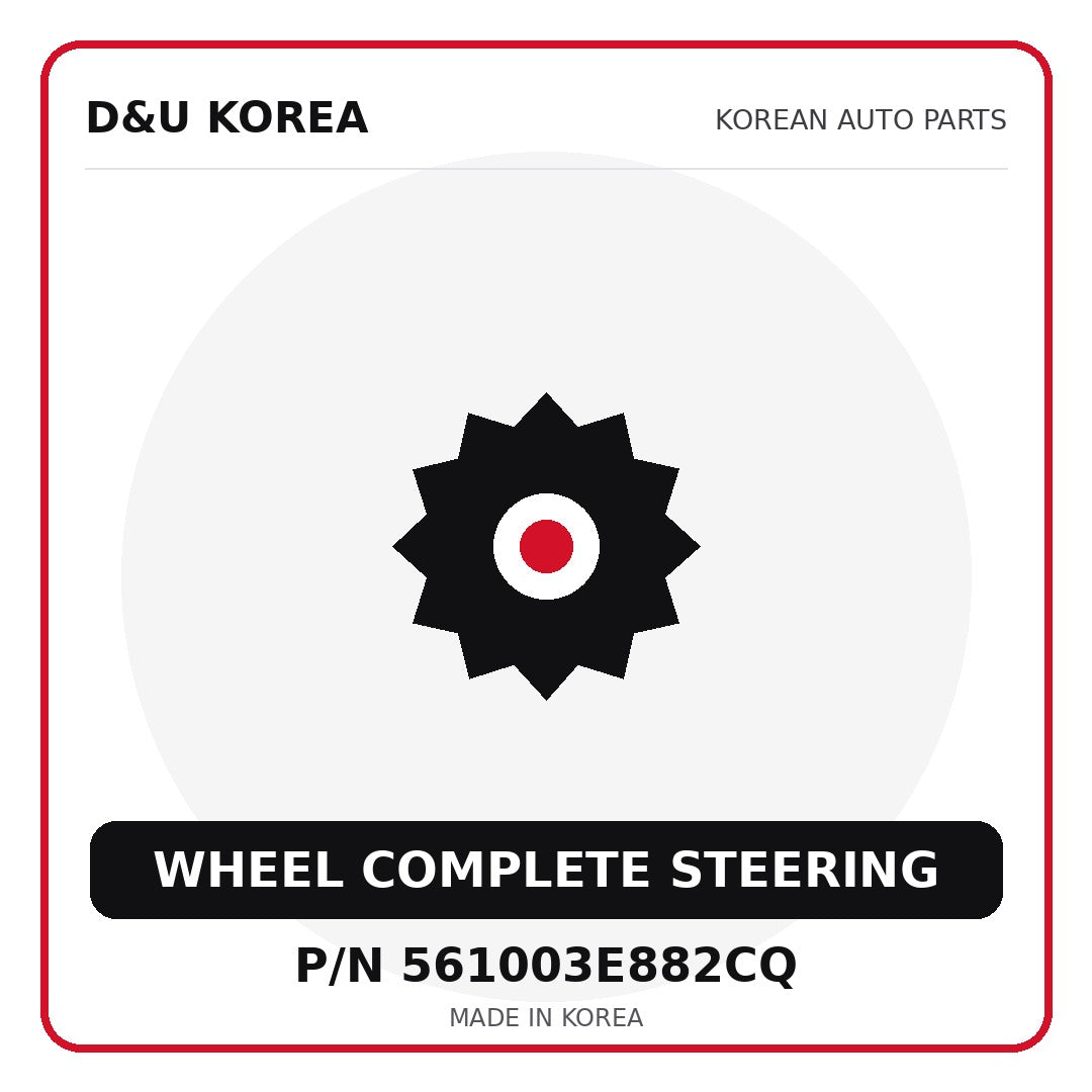 Genuine Mobis WHEEL COMPLETE STEERING 561003E882CQ - Korean auto parts from D&U Korea
