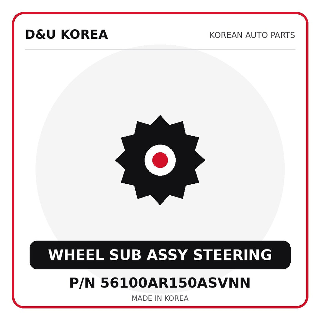 Genuine Mobis WHEEL SUB ASSY STEERING 56100AR150ASVNN - Korean auto parts from D&U Korea