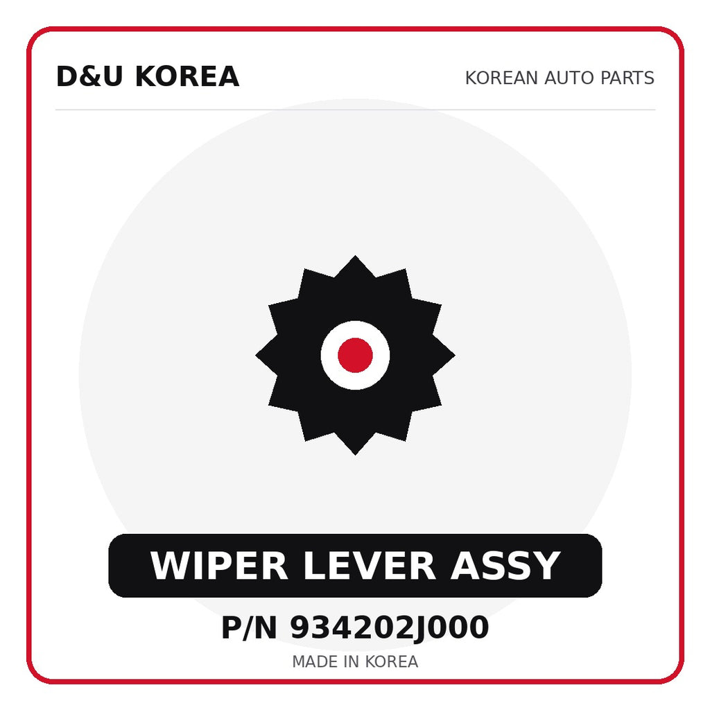 Genuine Mobis WIPER LEVER ASSY 934202J000 for Korean vehicles | D&U Korea