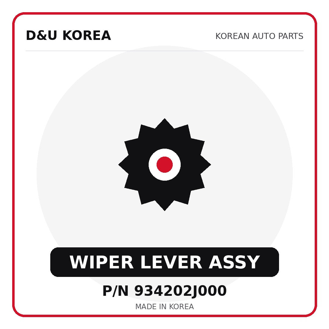 Genuine Mobis WIPER LEVER ASSY 934202J000 for Korean vehicles | D&U Korea