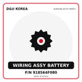 Genuine Mobis WIRING ASSY BATTERY 918564F080 for Korean vehicles | D&U Korea