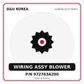 Genuine Mobis WIRING ASSY BLOWER 972763A200 for Korean vehicles | D&U Korea
