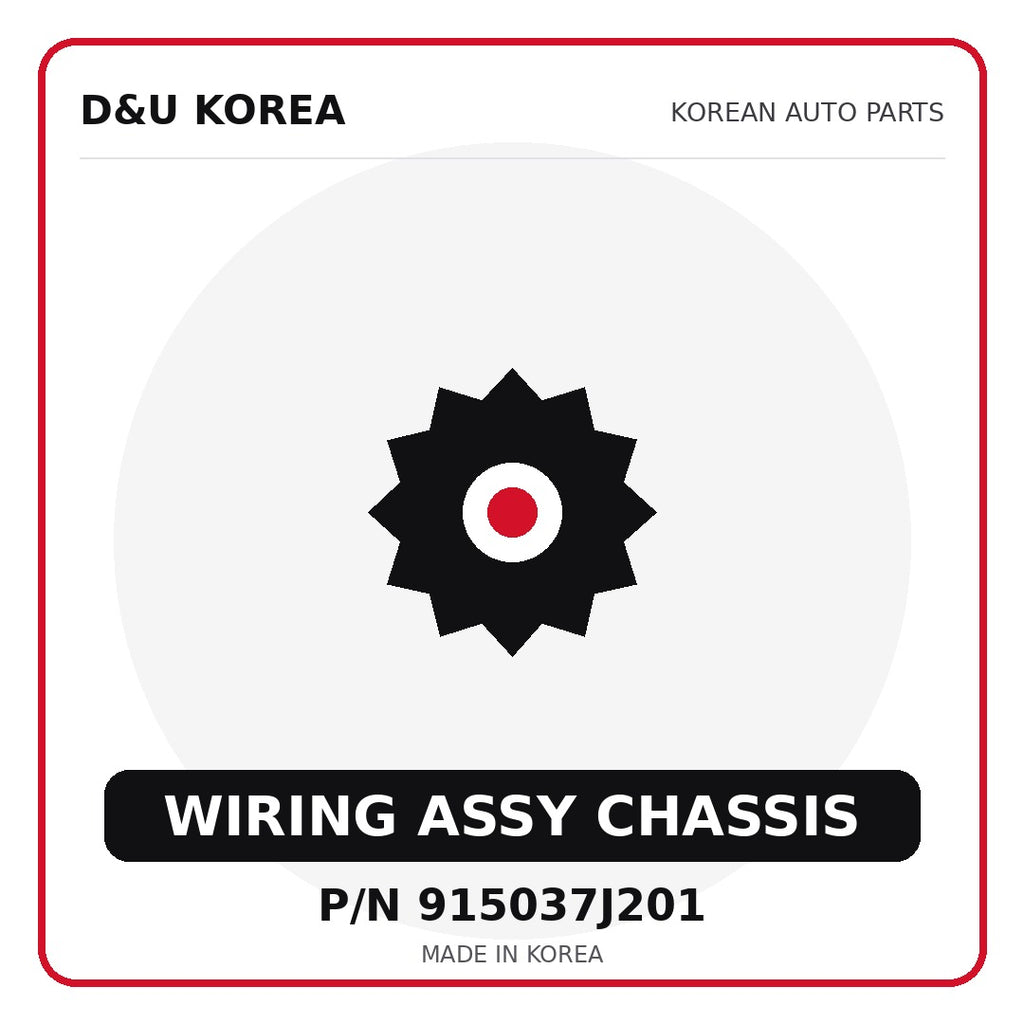 Genuine Mobis WIRING ASSY CHASSIS 915037J201 for Korean vehicles | D&U Korea
