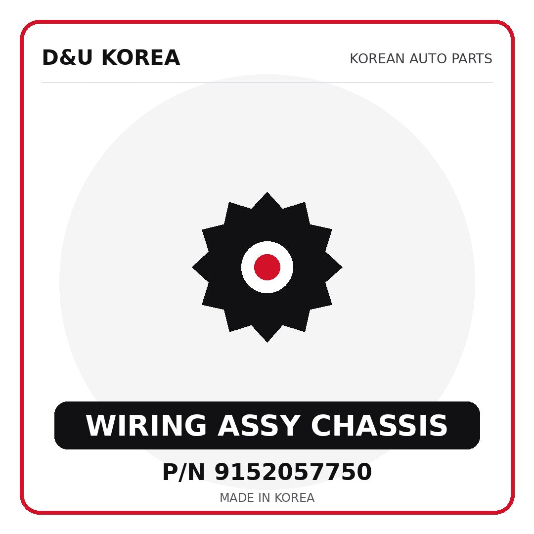 Genuine Mobis WIRING ASSY CHASSIS 9152057750 for Korean vehicles | D&U Korea