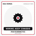 Genuine Mobis WIRING ASSY CHASSIS 915836C753 for Korean vehicles | D&U Korea