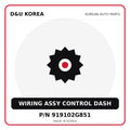 Genuine Mobis WIRING ASSY CONTROL DASH 919102G851 for Korean vehicles | D&U Korea