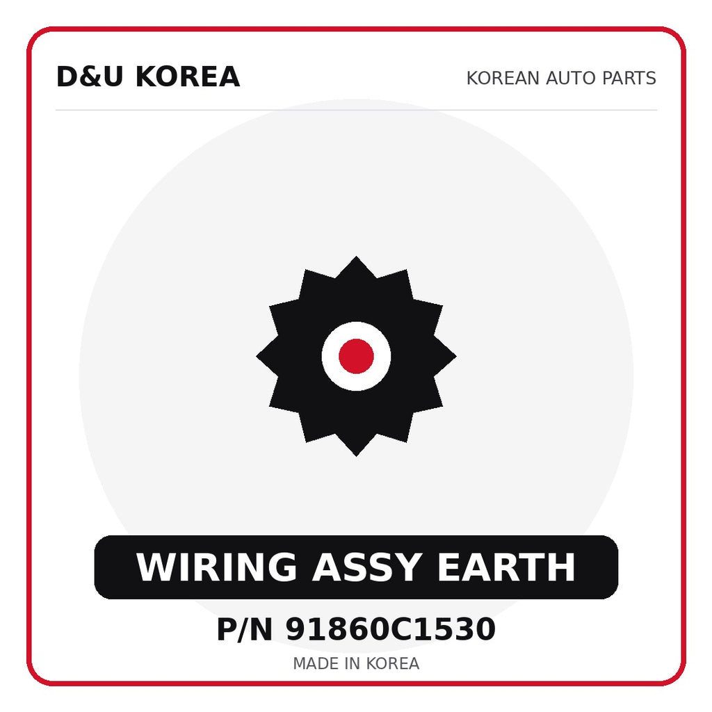 Genuine Mobis WIRING ASSY EARTH 91860C1530 for Korean vehicles | D&U Korea