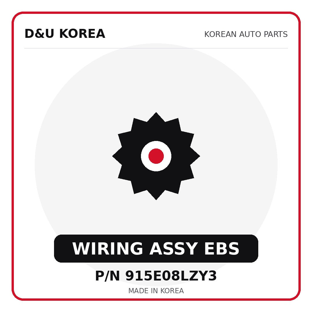 Genuine Mobis WIRING ASSY EBS 915E08LZY3 for Korean vehicles | D&U Korea
