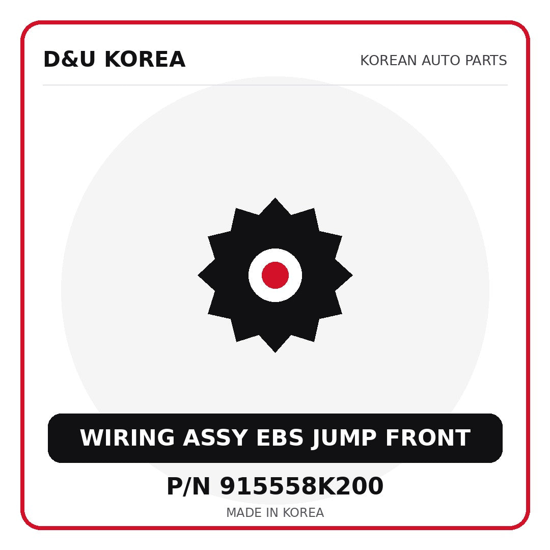 Genuine Mobis WIRING ASSY EBS JUMP FRONT 915558K200 for Korean vehicles | D&U Korea