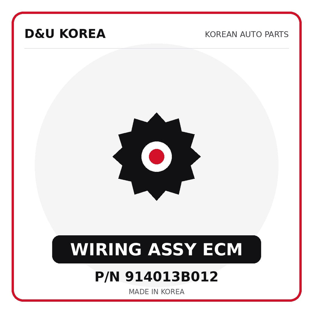 Genuine Mobis WIRING ASSY ECM 914013B012 for Korean vehicles | D&U Korea