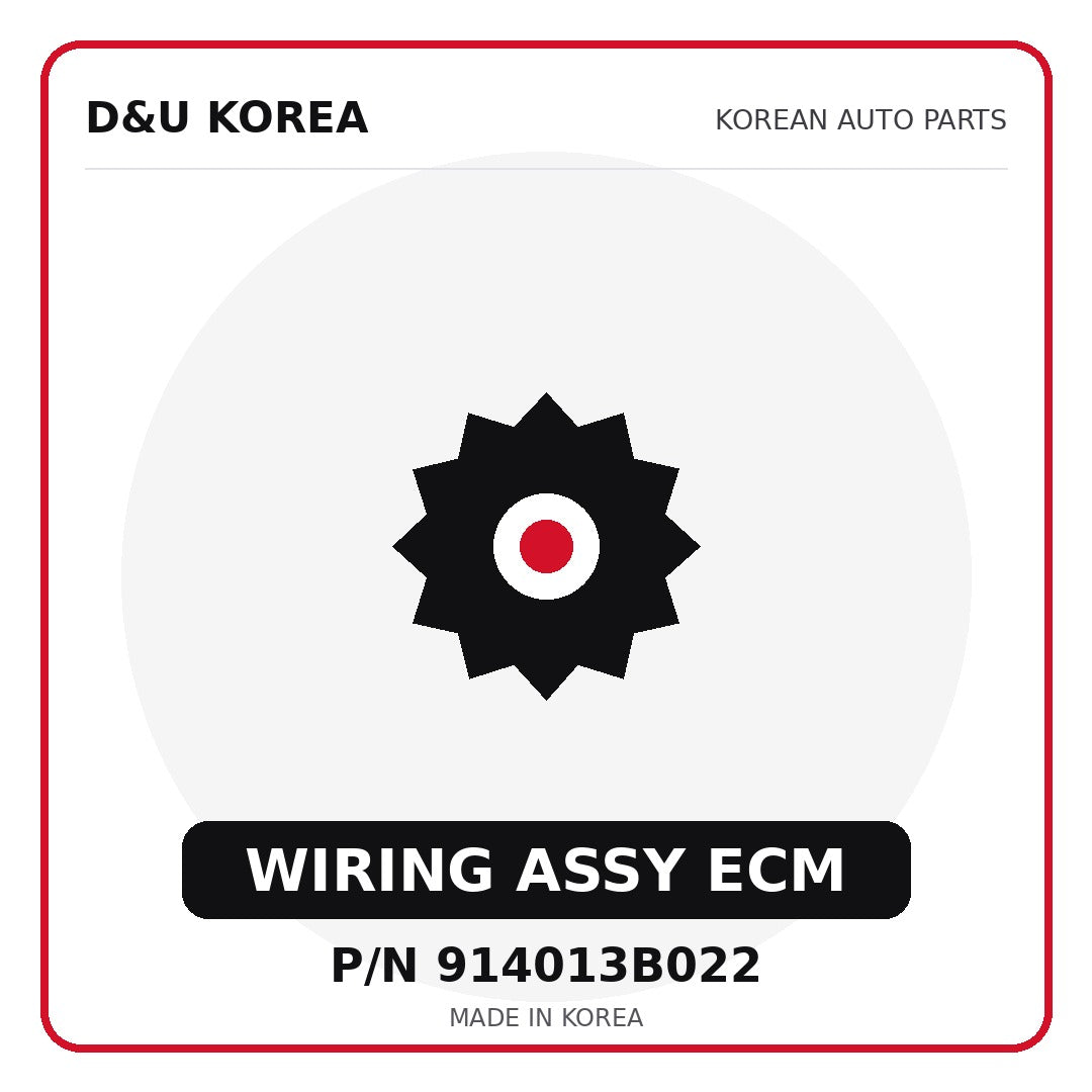 Genuine Mobis WIRING ASSY ECM 914013B022 for Korean vehicles | D&U Korea