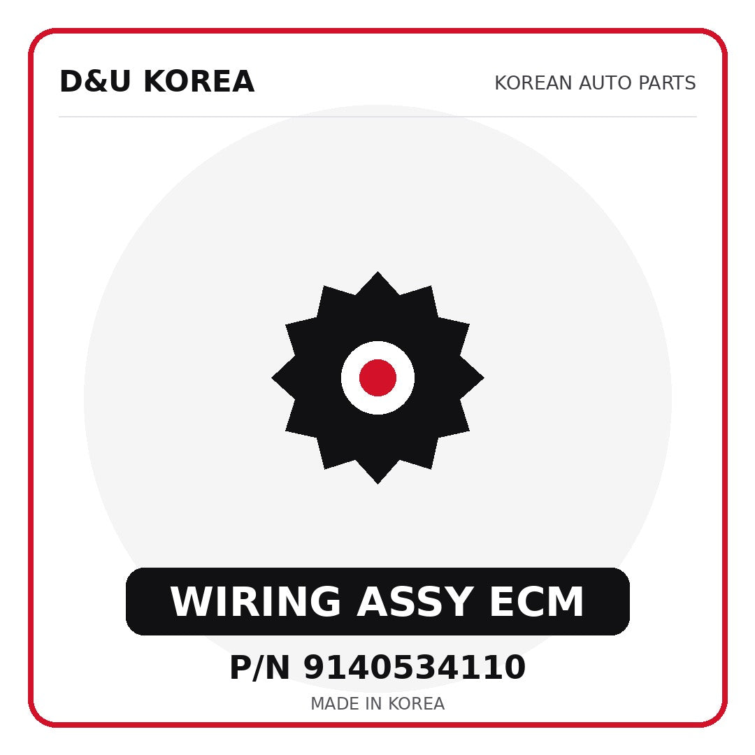Genuine Mobis WIRING ASSY ECM 9140534110 for Korean vehicles | D&U Korea