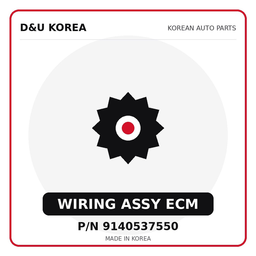 Genuine Mobis WIRING ASSY ECM 9140537550 for Korean vehicles | D&U Korea