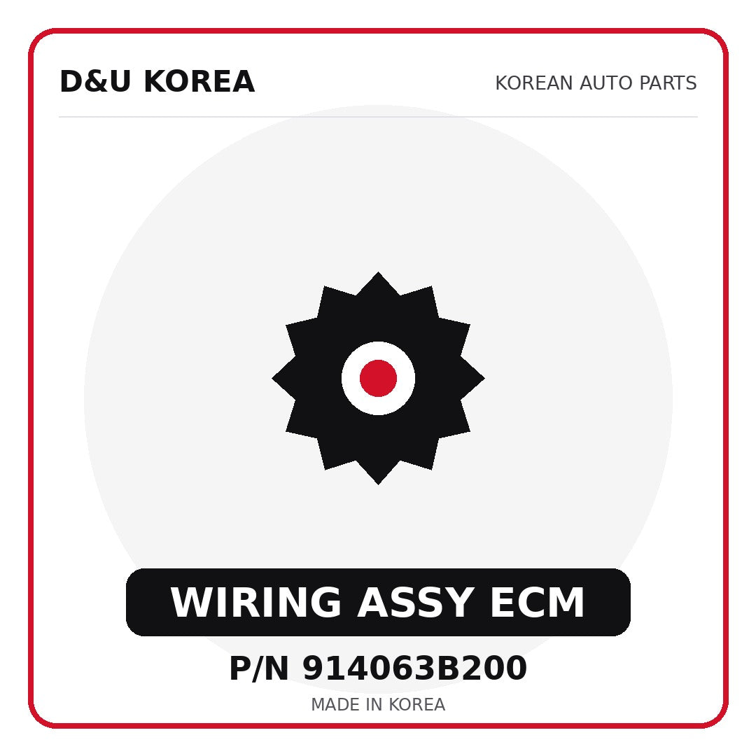 Genuine Mobis WIRING ASSY ECM 914063B200 for Korean vehicles | D&U Korea