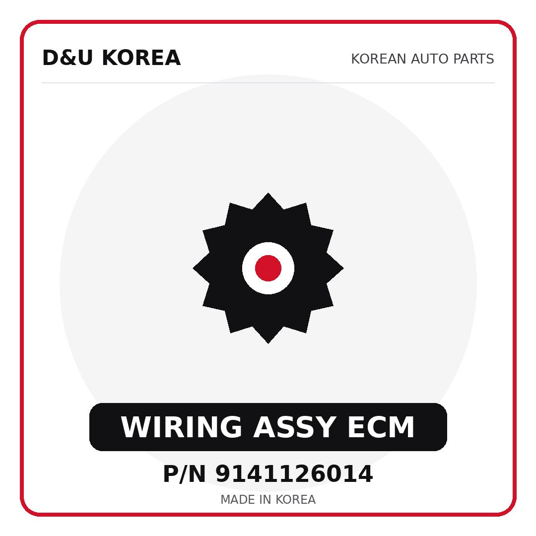 Genuine Mobis WIRING ASSY ECM 9141126014 for Korean vehicles | D&U Korea