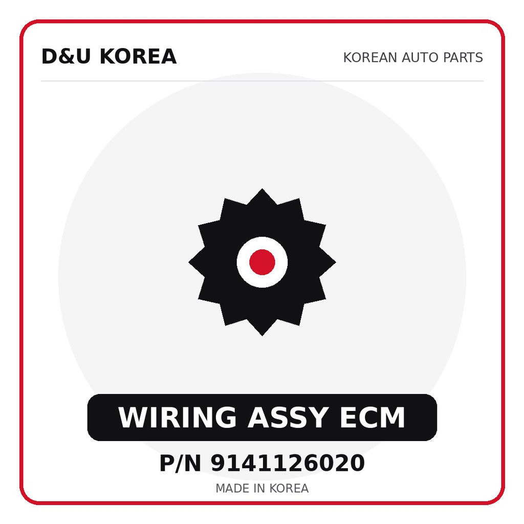 Genuine Mobis WIRING ASSY ECM 9141126020 for Korean vehicles | D&U Korea