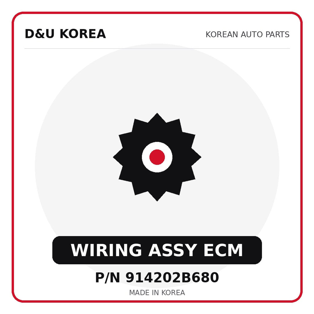 Genuine Mobis WIRING ASSY ECM 914202B680 for Korean vehicles | D&U Korea