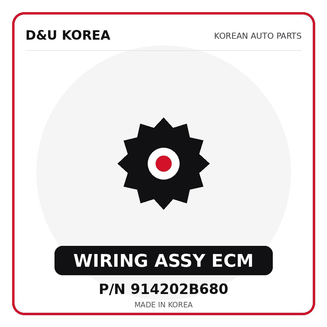 Genuine Mobis WIRING ASSY ECM 914202B680 for Korean vehicles | D&U Korea