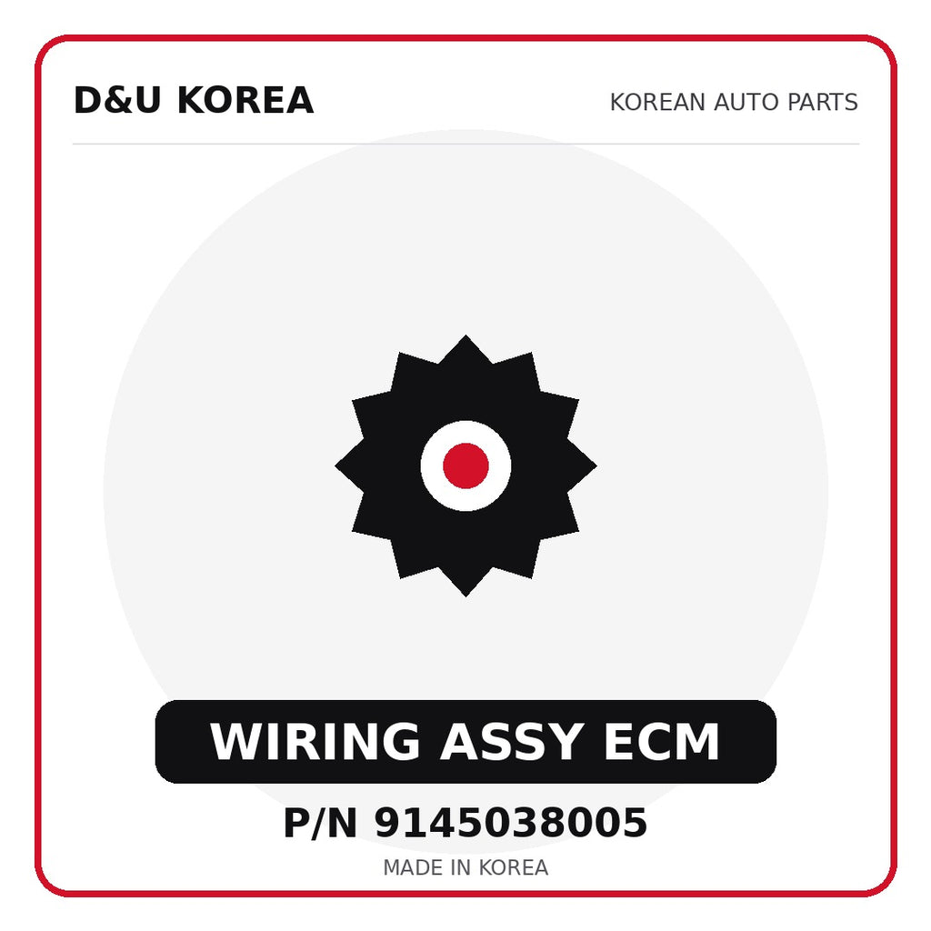 Genuine Mobis WIRING ASSY ECM 9145038005 for Korean vehicles | D&U Korea
