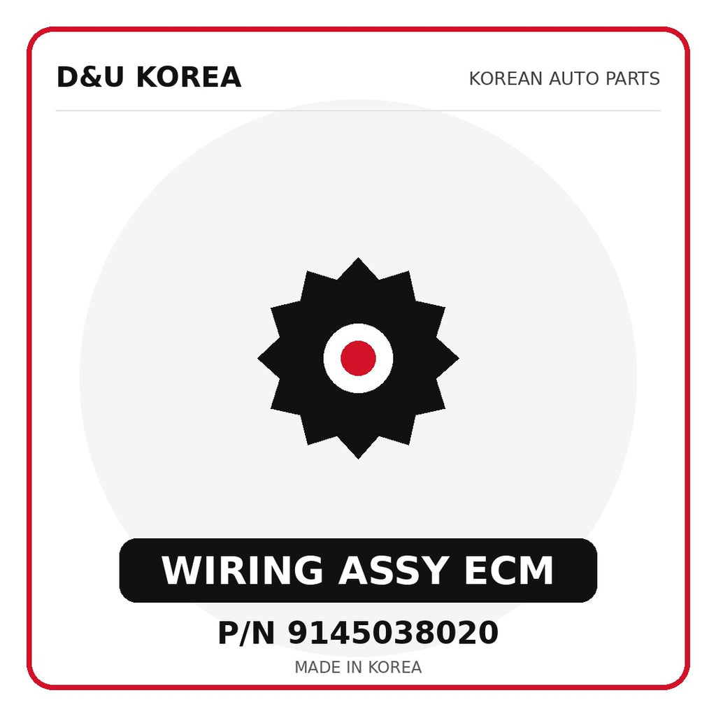 Genuine Mobis WIRING ASSY ECM 9145038020 for Korean vehicles | D&U Korea