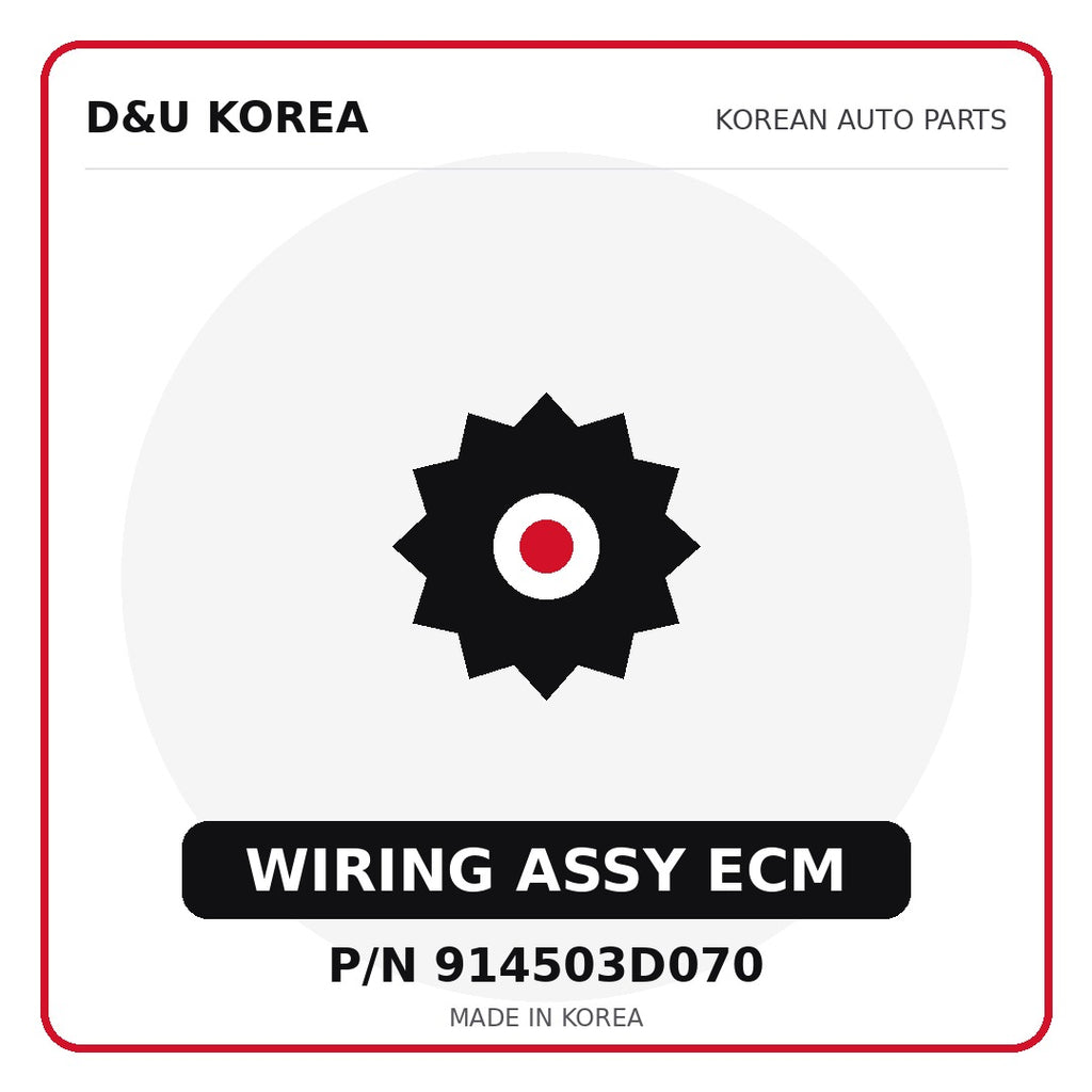 Genuine Mobis WIRING ASSY ECM 914503D070 for Korean vehicles | D&U Korea