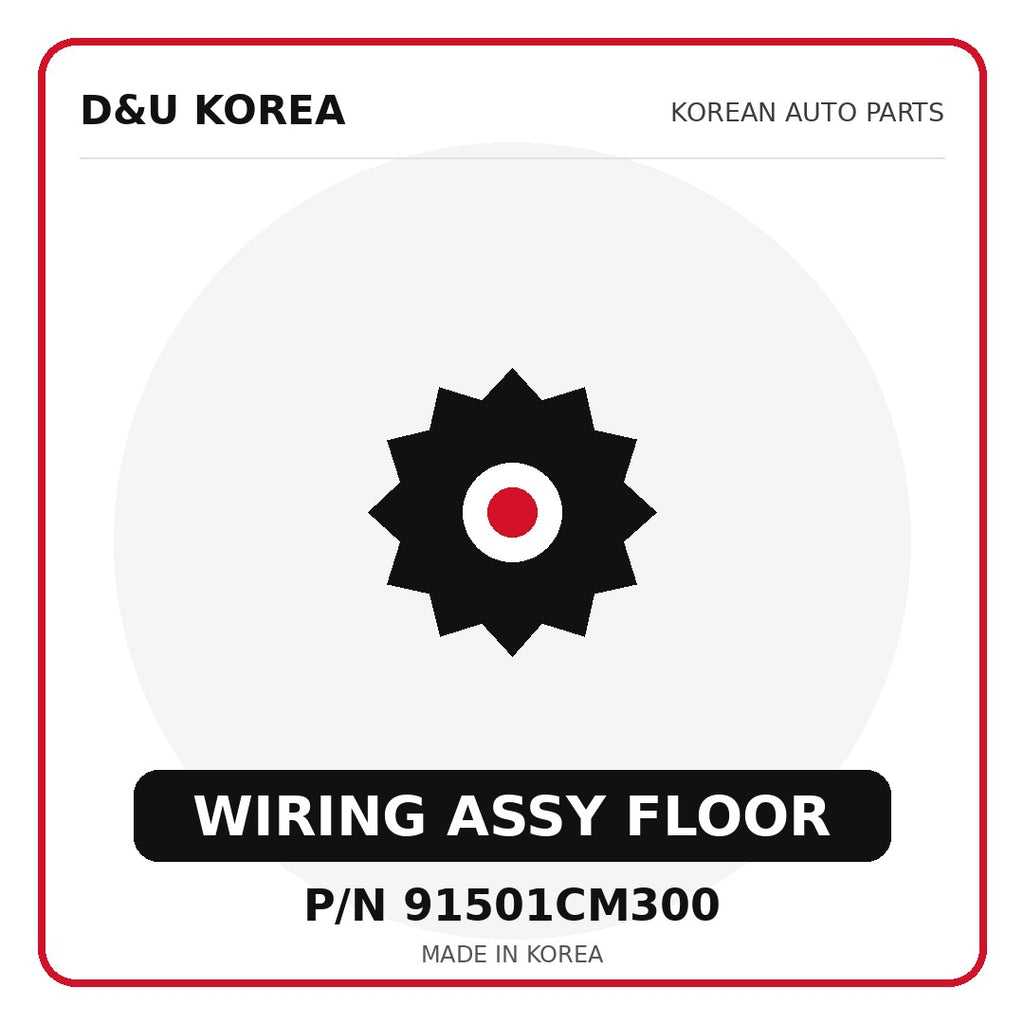 Genuine Mobis WIRING ASSY FLOOR 91501CM300 for Korean vehicles | D&U Korea