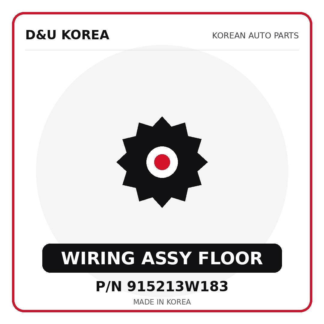 Genuine Mobis WIRING ASSY FLOOR 915213W183 for Korean vehicles | D&U Korea