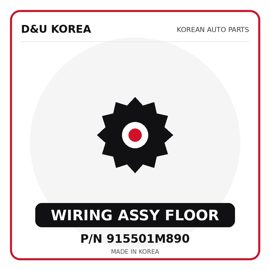 Genuine Mobis WIRING ASSY FLOOR 915501M890 for Korean vehicles | D&U Korea