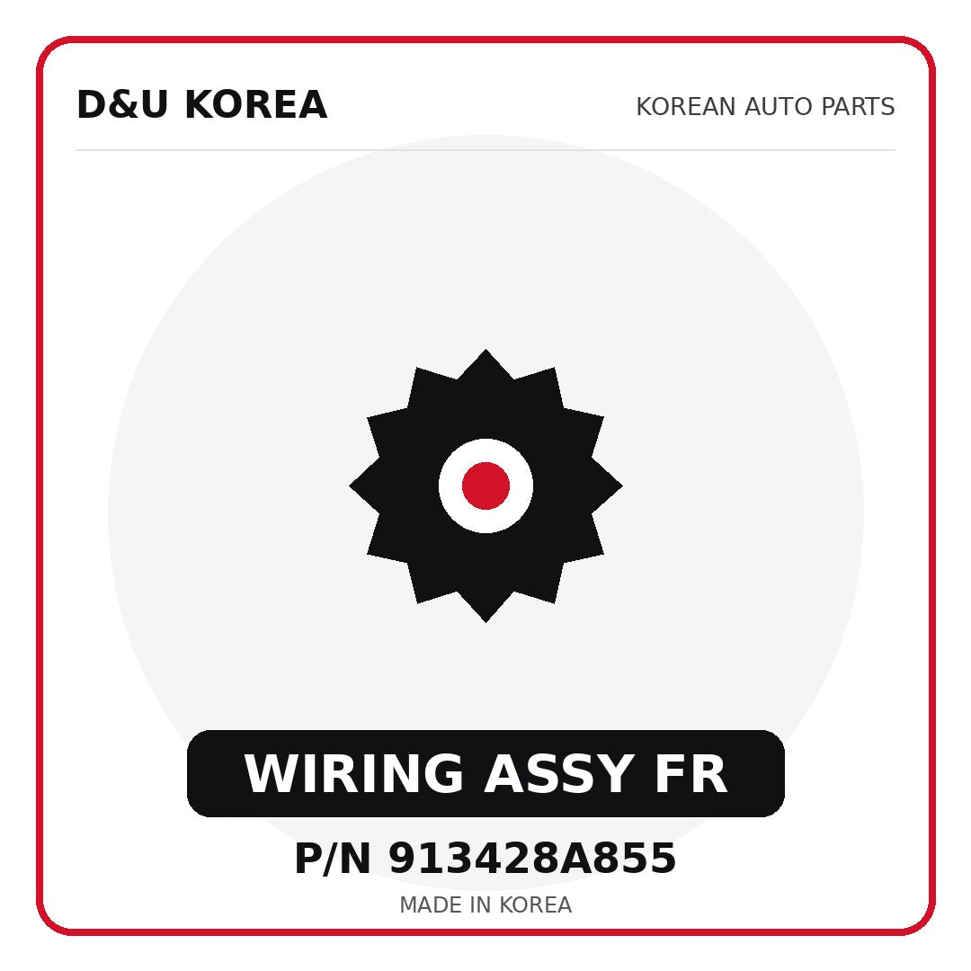 Genuine Mobis WIRING ASSY FR 913428A855 for Korean vehicles | D&U Korea