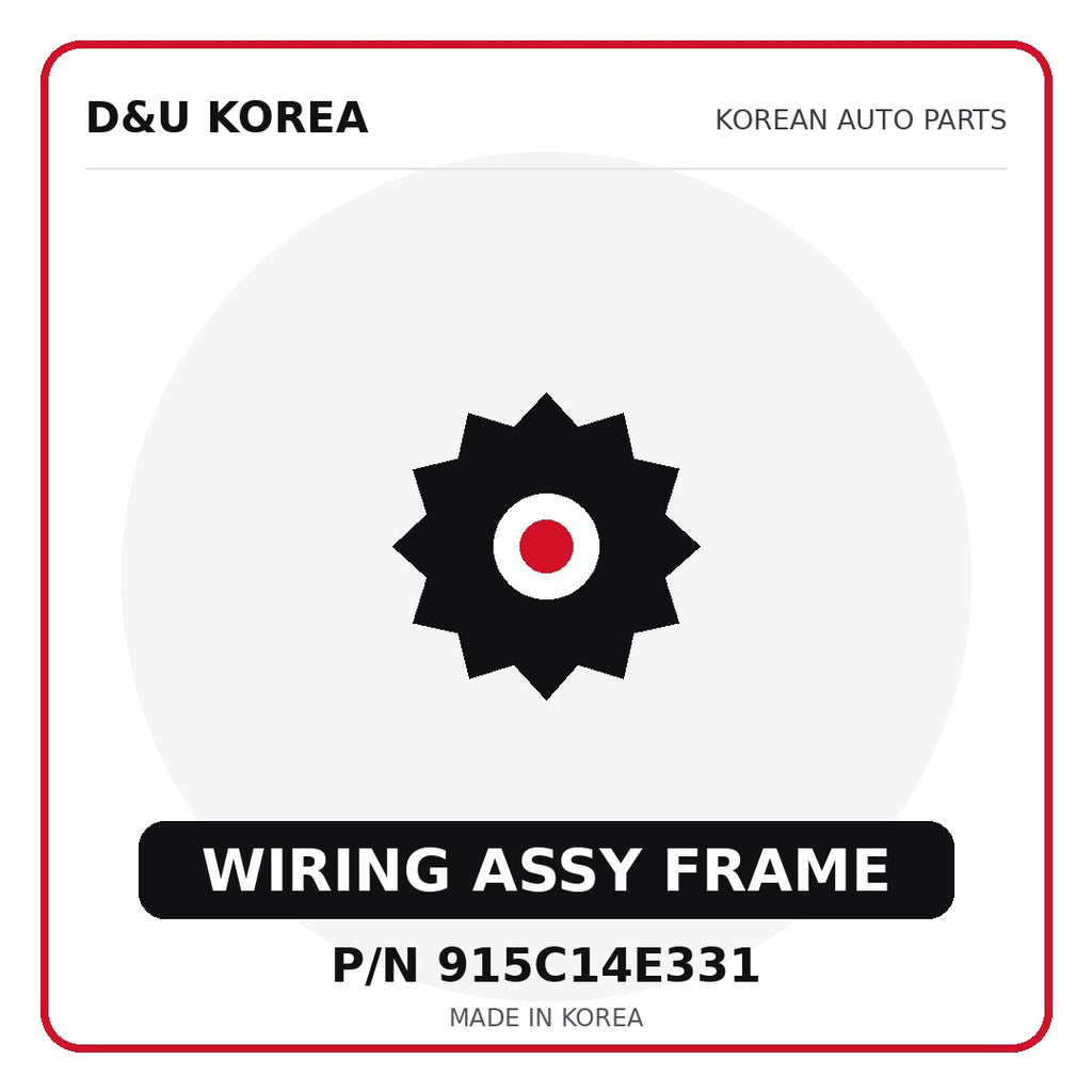 Genuine Mobis WIRING ASSY FRAME 915C14E331 for Korean vehicles | D&U Korea