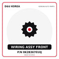 Genuine Mobis WIRING ASSY FRONT 0K2B367010J - Korean auto parts from D&U Korea