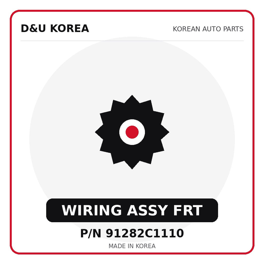 Genuine Mobis WIRING ASSY FRT 91282C1110 for Korean vehicles | D&U Korea