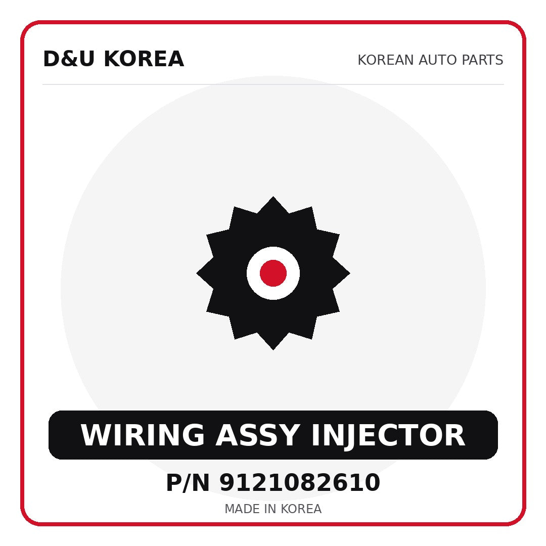 Genuine Mobis WIRING ASSY INJECTOR 9121082610 - Korean auto parts from D&U Korea