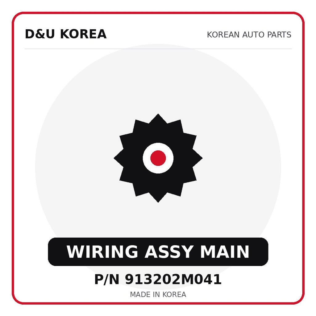 Genuine Mobis WIRING ASSY MAIN 913202M041 for Korean vehicles | D&U Korea