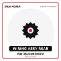 Genuine Mobis WIRING ASSY REAR 3K2C067050D - Korean auto parts from D&U Korea