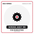 Genuine Mobis WIRING ASSY RR 9150137502 for Korean vehicles | D&U Korea