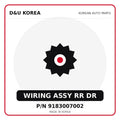 Genuine Mobis WIRING ASSY RR DR 9183007002 for Korean vehicles | D&U Korea